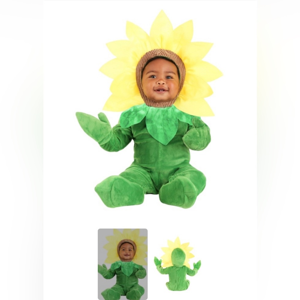 Infant Sunflowers Halloween Costume 0-3 months